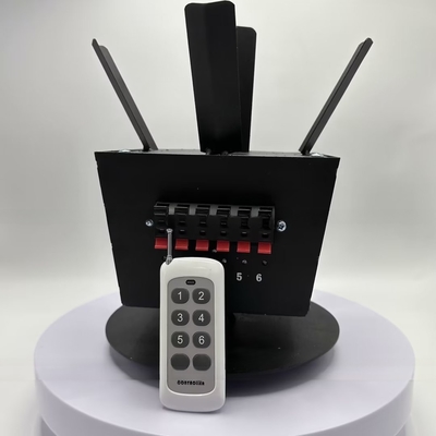 IP55 تدوير الألعاب النارية مصدر آلة لاسلكية تسلسل التحكم عن بعد 500m نظام إطلاق الألعاب النارية