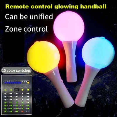 18*10CM LED Glow Flashing Stick White Shell Ball Wand للمؤتمرات الموسيقية