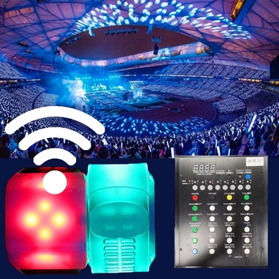 أساور الضجيج المضيئة 2g الراديو التحكم أساور LED التحكم عن بعد للحفلة