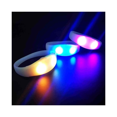 2024 DMX 512 الإضاءة التحكم عن بعد LED سوار RGB Pulseras Brasil luz gira Pulseras LED Con Control DMX