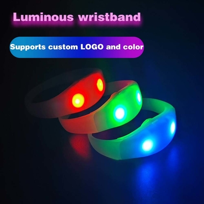 2024 DMX 512 الإضاءة التحكم عن بعد LED سوار RGB Pulseras Brasil luz gira Pulseras LED Con Control DMX