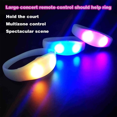 2024 DMX 512 الإضاءة التحكم عن بعد LED سوار RGB Pulseras Brasil luz gira Pulseras LED Con Control DMX