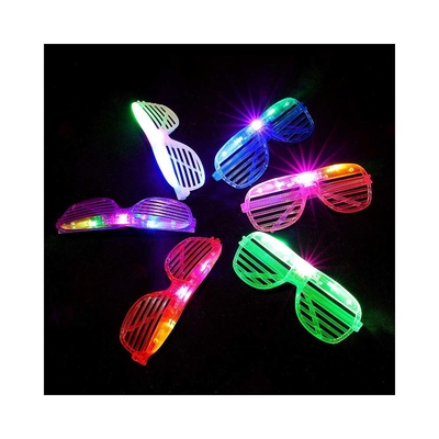 النظارات LED النظارات الشمسية النيونية تضيء النظارات الحفلة المواد راف الزي الحفلة دي جي النظارات الشمسية عيد الميلاد حفلة تزيين
