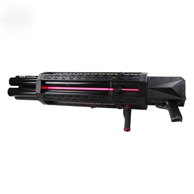 DJ Bar Atmosphere Handheld Six Shots Gatling Electric LED Confetti Gun Cannon نادي ليلي رذاذ ورق الكونفيتي
