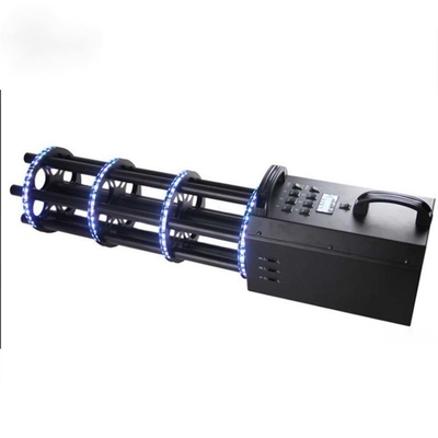 DJ Bar Atmosphere Handheld Six Shots Gatling Electric LED Confetti Gun Cannon نادي ليلي رذاذ ورق الكونفيتي
