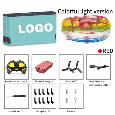 ميني متعدد الوظائف LED Light Display Drone مع برنامج تطبيق تحرير نص مخصص